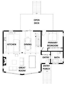 The Clearwater Main Floor Plan