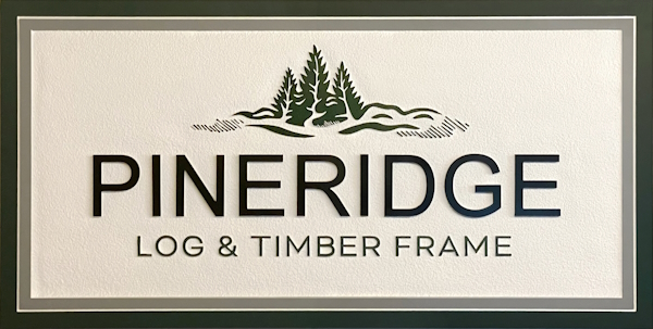 Pineridge Log & Timber Frame Logo