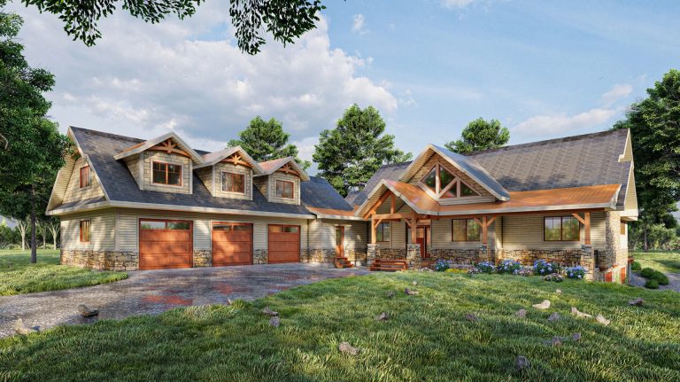 Pine Ridge Timber Frame The Cedar Heights | Pineridge Log & Timberframe
