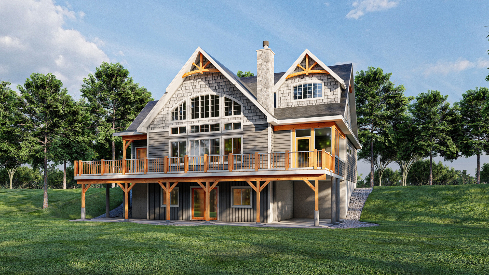 Pine Ridge Timber Frame The Fairbanks | Pineridge Log & Timberframe